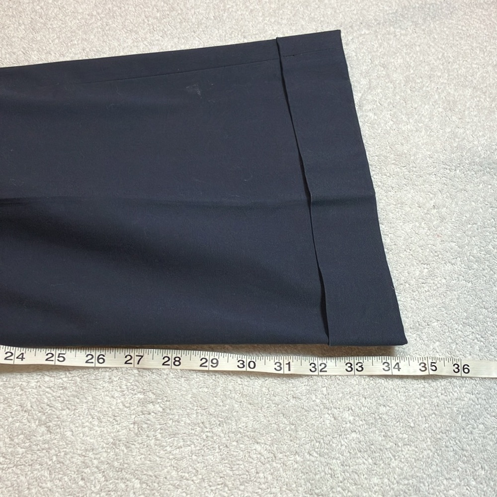 Club Monaco navy wide leg cuffed pants - Picture 11 of 11